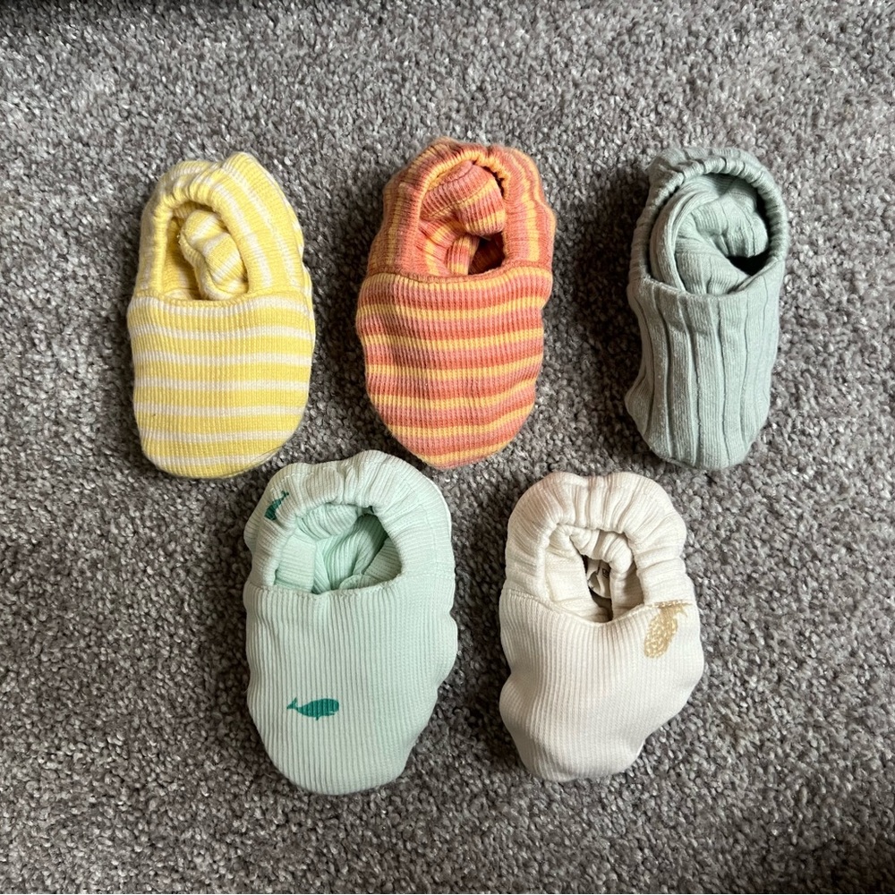 Kate Quinn booties - 3-6 month - 5 pairs